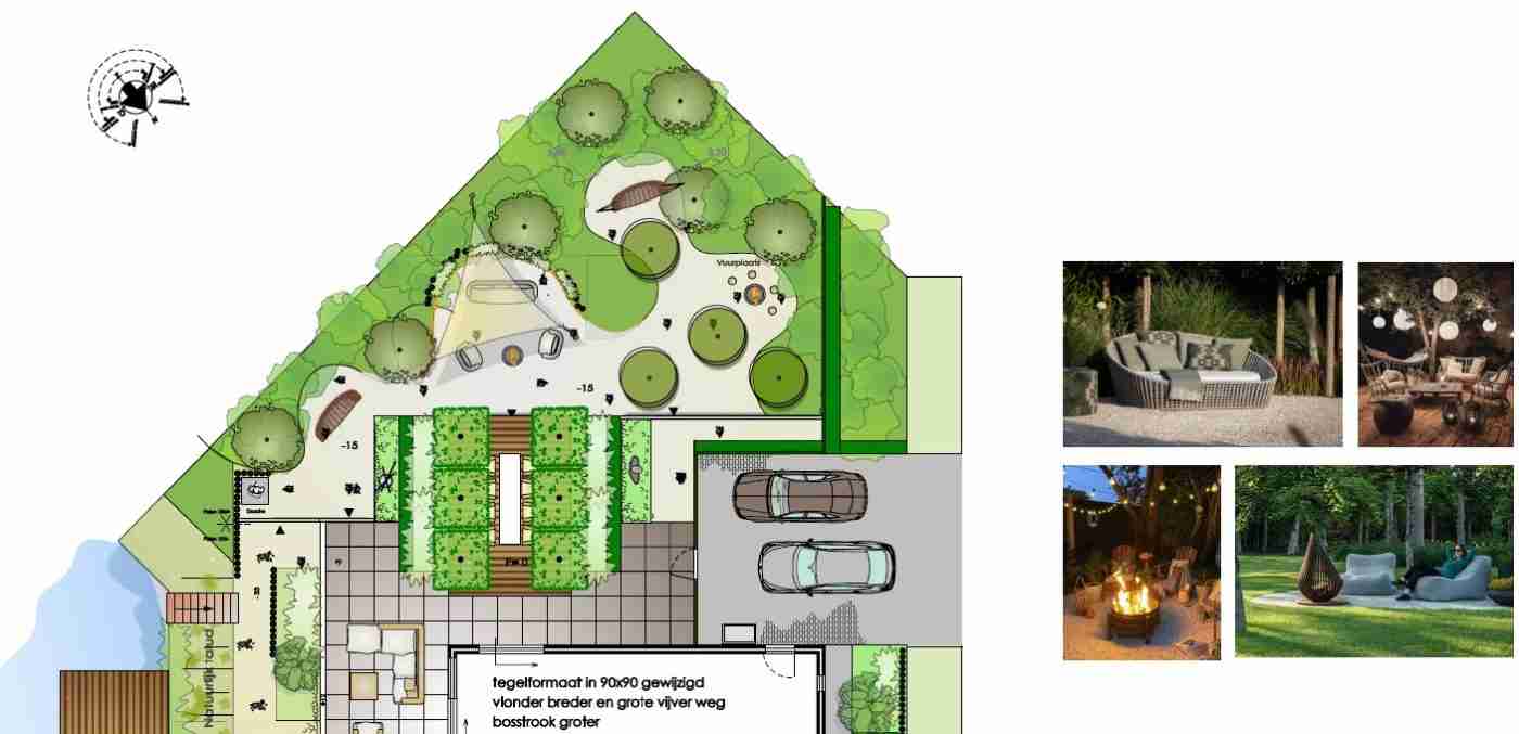 Tuinontwerp_levendig en gezellig_achtertuin_Harderwold_bomen